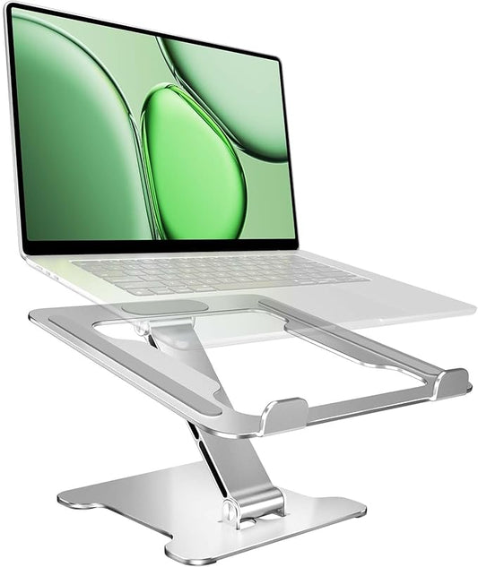 Foldable Aluminum Laptop Stand, Height Adjustable Ergonomic Riser by Unknown