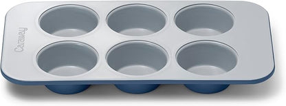 Caraway Nonstick Ceramic 6 Cup Muffin Pan – Non-Toxic, PTFE & PFOA Free – Oven by Caraway