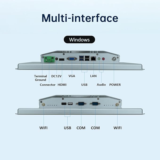 15-Inch Industrial Embedded Panel PC, Ratio 4:3 Multi-Touchscreen-Monitor - Image 5