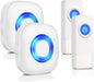Wireless Doorbell with 2 Receivers 2 Buttons by PHYSEN
