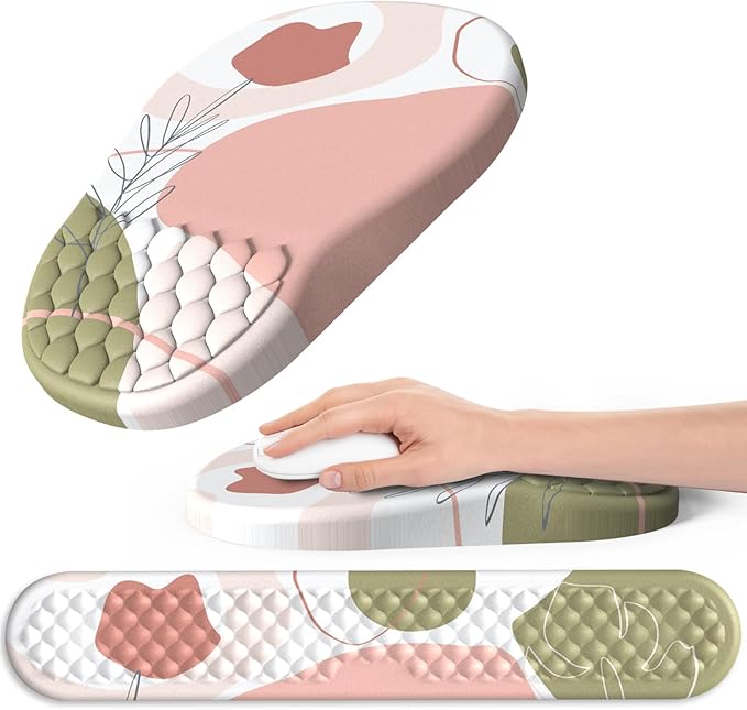 Ergonomic Mouse Pad and Keyboard Wrist Rest by Hasinart