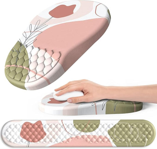 Ergonomic Mouse Pad and Keyboard Wrist Rest by Hasinart