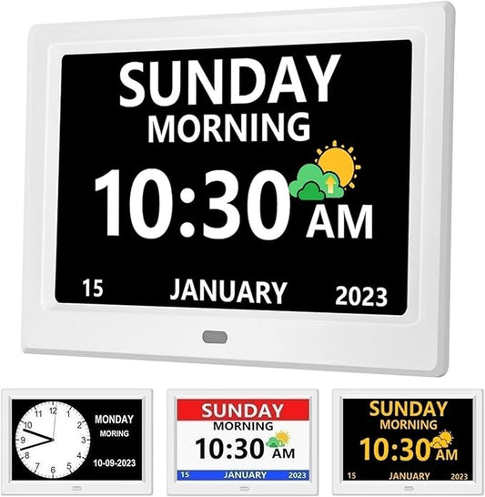 MRCHYDZ 11 Inch Clock with Day and Date by MRCHYDZ