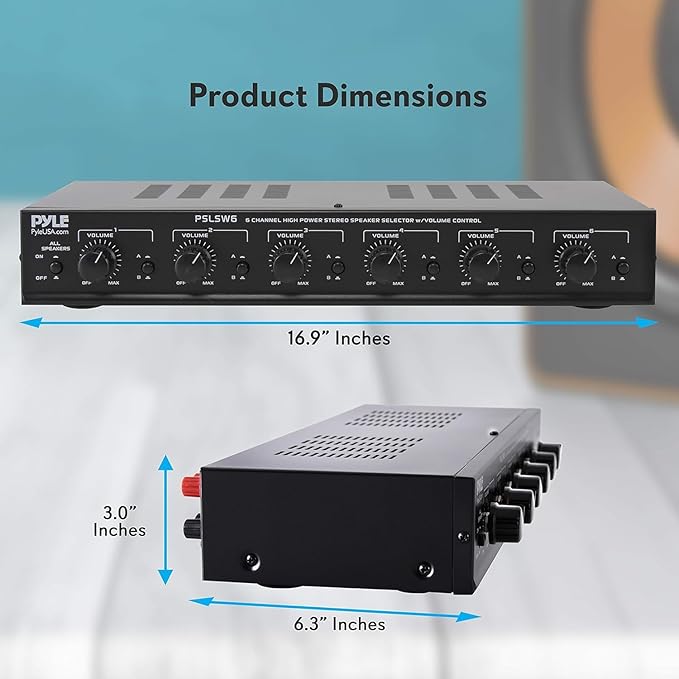 Pyle 6 Channel Speaker Selector Switch - Image 2