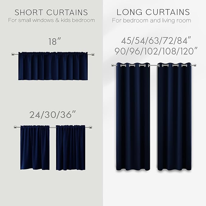 KOUFALL 54 Inch Length Curtains - Image 5