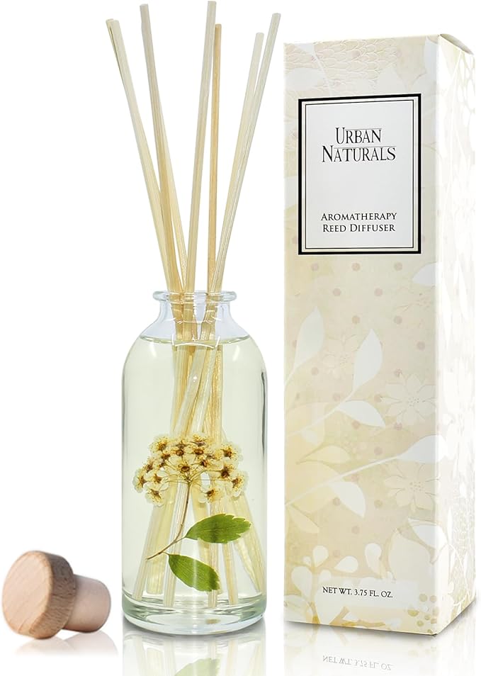 Urban Naturals Spring Blooms Scented Reed Diffuser Oil Set | Real Flowers in by UrbanNaturals