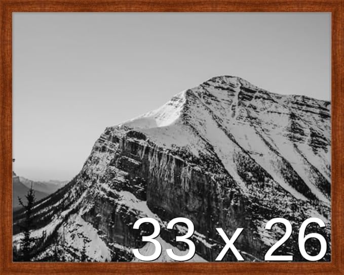 Frame It Easy 33 x 26 Russet Wood Frame by FrameItEasy