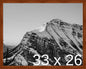 Frame It Easy 33 x 26 Russet Wood Frame by FrameItEasy