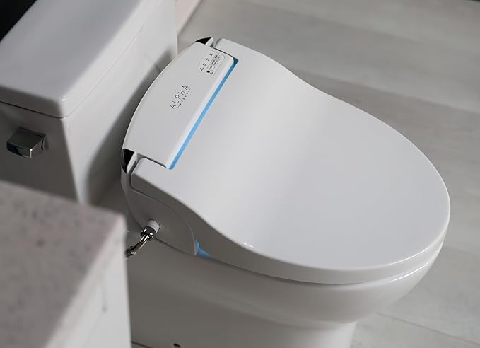 ALPHA BIDET JX2 Round Bidet Toilet Seat, Endless Warm Water, *NEW* Bowl Mist - Image 2