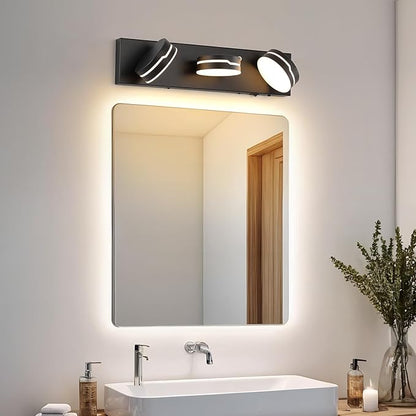 LED Modern Bathroom Lights Fixtures 3-Light Motion Sensor Vanity Light Matte - Image 4