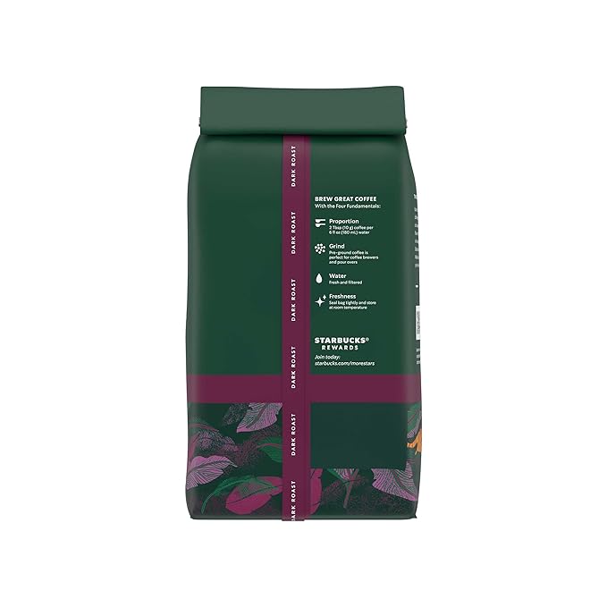 Starbucks Ground Coffee, Dark Roast Hot or Iced Coffee, Single-Origin Sumatra - Image 10