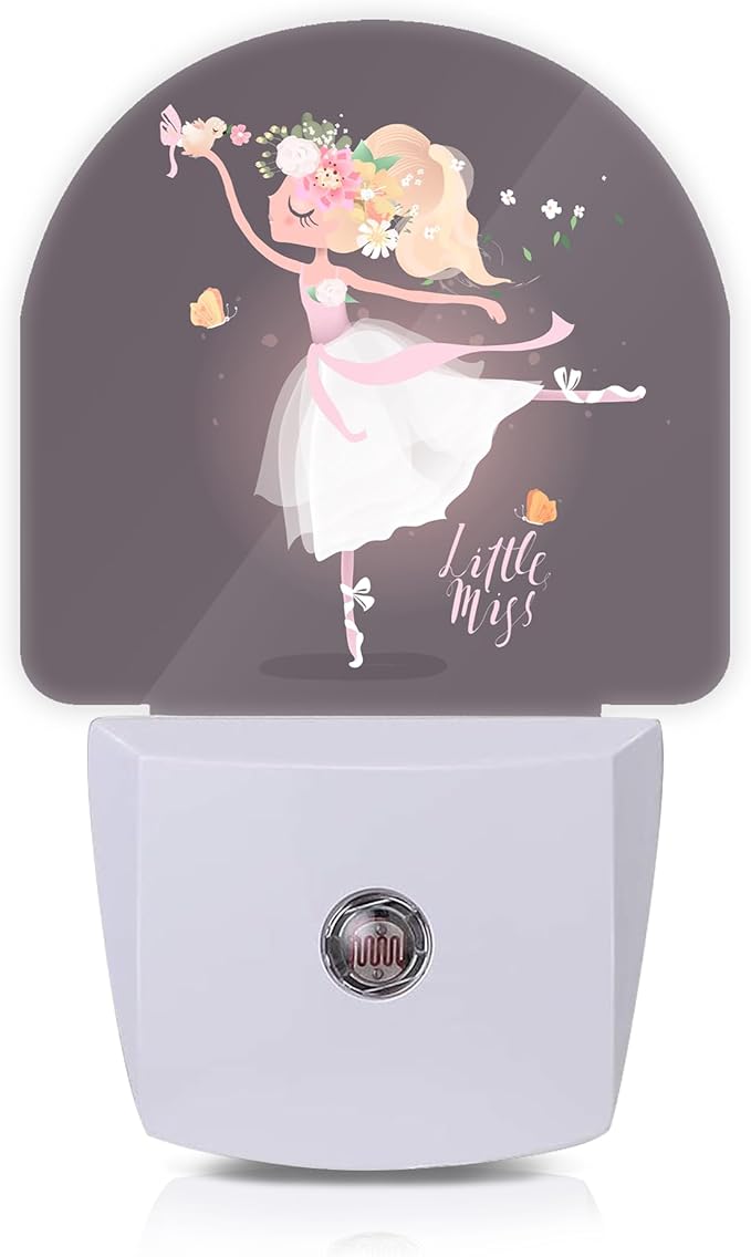 Axxitude Ballet Girl Flower Butterfly Night Lights Plug into Wall by Axxitude