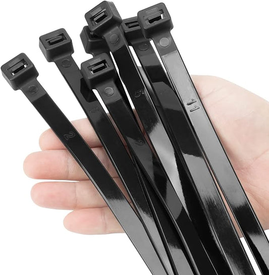 XINGO 12 inch Black Zip Ties Heavy Duty 80 PCS, 250 LBS Ultra Strong Plastic by XINGO