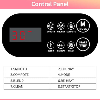 2L Soup Maker, Makes 2-6 Servings, LCD Touch Control Panel, Stainless Steel - Image 7