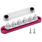 6 x M8 Studs Power Distribution Block Bus Bar 12V, Ampper 5.9" HD 200A Marine by Ampper