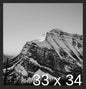 Frame It Easy 33 x 34 Coffee Wood Frame by FrameItEasy