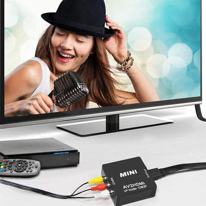 RCA to HDMI, AV to HDMI Converter, GOXMGO 1080P Mini RCA Composite Cvbs AV to - Image 7