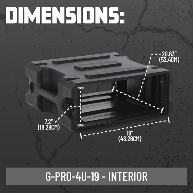 Gator Cases Pro Series Rotationally Molded 4U Rack Case - Image 6