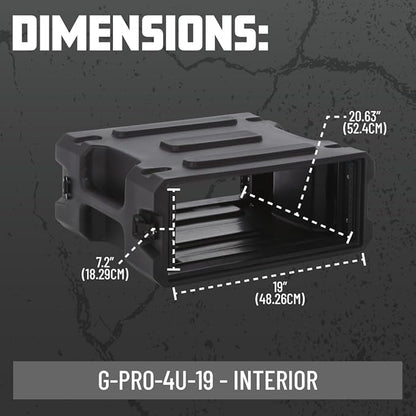 Gator Cases Pro Series Rotationally Molded 4U Rack Case - Image 6