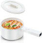 Electric Hot Pot, 1.5L Ceramic Glaze Non-stick Mini Pan, Portable Electric Pot by olayks