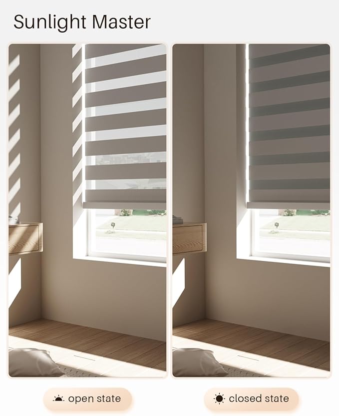 Smart Zebra Blinds for Windows, Alexa Motorized Blinds - Image 6