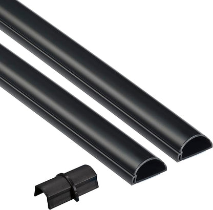 D-Line 31.4in TV Cord Hider, Patented Half Round Cable Cover, Hide Wall Mount by D-LineUSAinc
