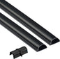 D-Line 31.4in TV Cord Hider, Patented Half Round Cable Cover, Hide Wall Mount by D-LineUSAinc