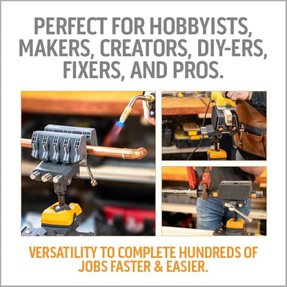360° Rotating Bench Vise with 5" Jaw Pads - Image 8