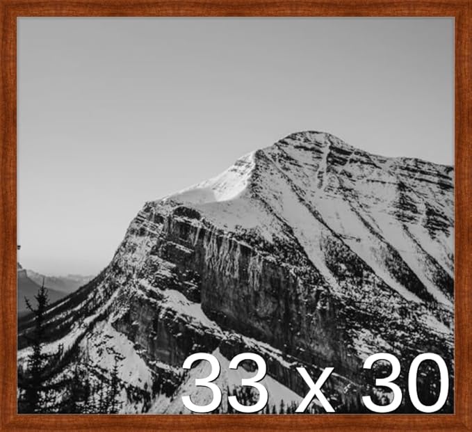 Frame It Easy 33 x 30 Russet Wood Frame by FrameItEasy