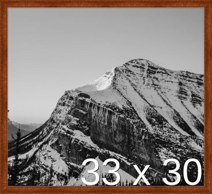 Frame It Easy 33 x 30 Russet Wood Frame by FrameItEasy