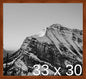 Frame It Easy 33 x 30 Russet Wood Frame by FrameItEasy
