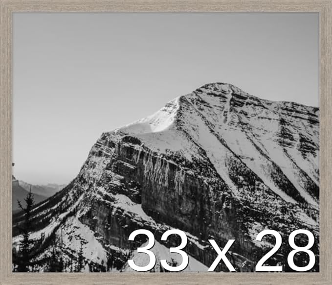 Frame It Easy 33 x 28 Rustic Gray Wood Frame by FrameItEasy