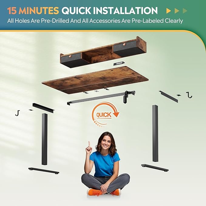 DEVAISE 48×24 Inches Electric Standing Desk - Image 7