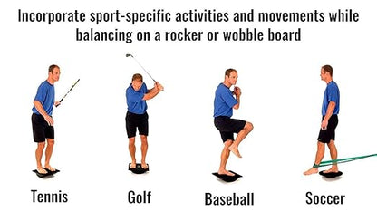 THERABAND Wobble Board Stability and Balance Trainer, Round Wobble Board - Image 5