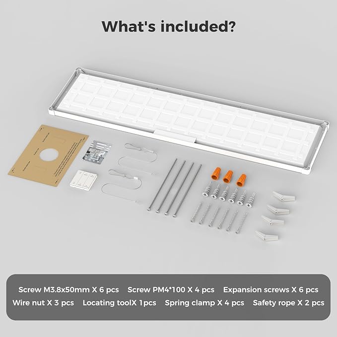 AIKVSXER 36 Pack 1x4 FT LED Flat Panel Light Surface Mount, - Image 8