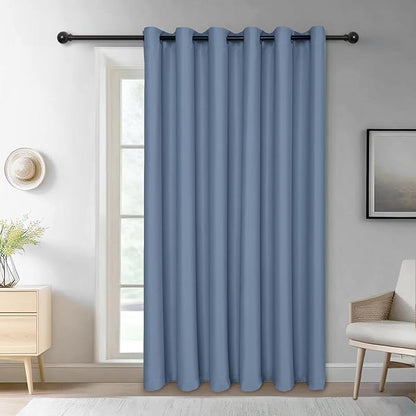JIUZHEN Blackout Sliding Door Room Divider Curtain, Noise Reducing Window by JIUZHEN