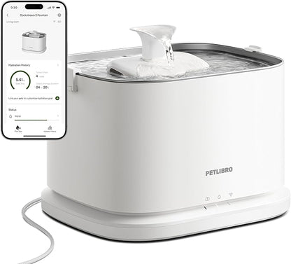 PETLIBRO Upgrade Cat Water Fountain Stainless Steel Tray, Dockstream 2 Cat by PETLIBRO