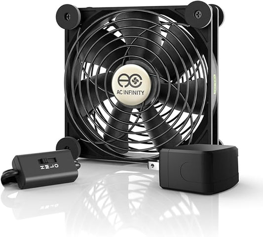 AC Infinity MULTIFAN S3-P, Quiet 120mm AC-Powered Fan by ACInfinity