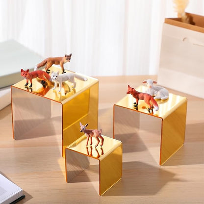 Chuangdi 2 Sets Acrylic Display Risers, Product Stand, Jewelry Display Riser - Image 7