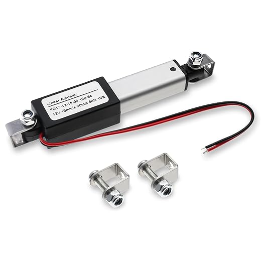 NORJIN 12V Mini Electric Linear Actuator 1.2 inch Stroke, Speed 0.6inch/s by NORJIN