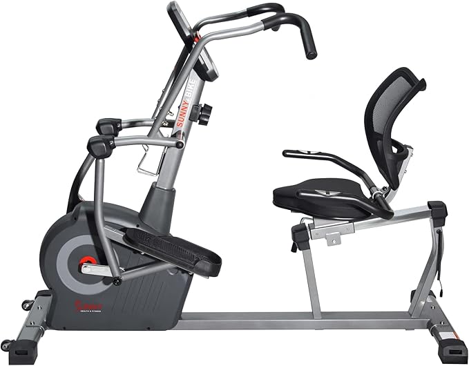 Sunny Health & Fitness Elite Recumbent Cross Trainer & Elliptical Machine - Image 8