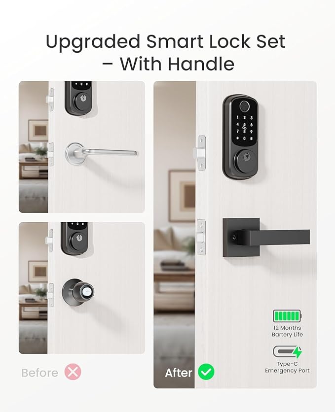 DESLOC B200 Fingerprint Smart Lock - Image 2