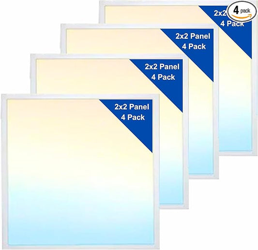 2x2 LED Flat Panel Lights for Drop Ceiling, Troffer Replacement Light Fixture by WorldSmartLED