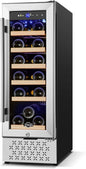 Tylza 12" Wine Cooler Refrigerator, 18 Bottles Capacity, Compact Freezerless by TYLZA
