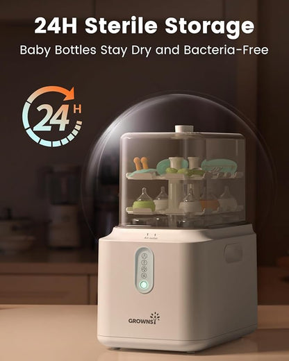 Grownsy 3 Layers Large Capacity Bottle Sterilizer and Dryer, 45% Faster - Image 6