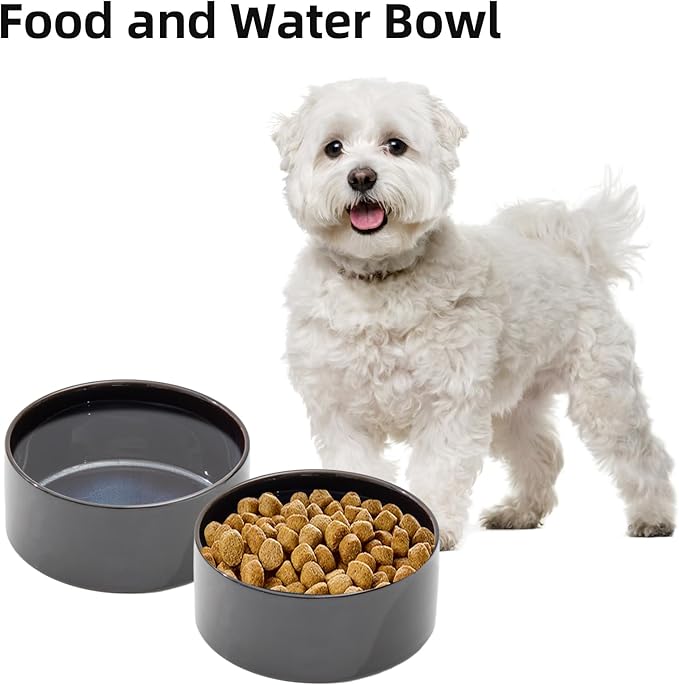 Ceramic 6.1inch Dog Bowls for Small and Medium Breed Dog Dish Pet Food and - Image 5