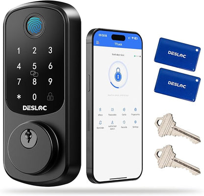 DESLOC Smart Door Lock B200, Smart Deadbolt Lock, Keyless Entry Door Lock by DESLOC