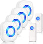 Wireless Doorbell, PHYSEN Waterproof Door bell Chime Kit Operating at 1300-ft by PHYSEN