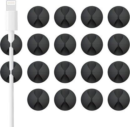 18 Pack Mini Cable Clips, Znben Cord Organizer Holder Adhesive Cord Management - Image 9