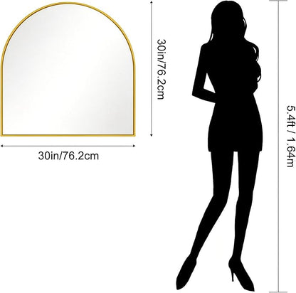 CIRCUMI Arched Wall Mirror, Metal Frame, Large Size - Image 7